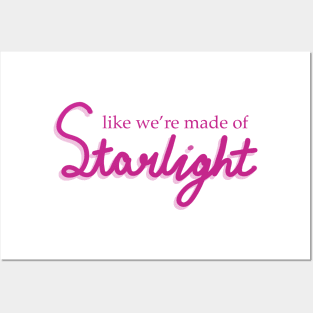 Starlight Lyrics Cursive Posters and Art